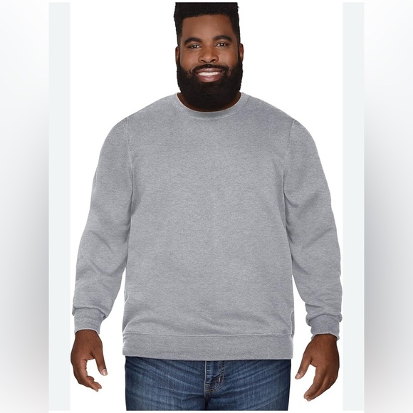 Men’s Vintage Fruit of the Loom Gray Crewneck 4XL/TG - Picture 1 of 9